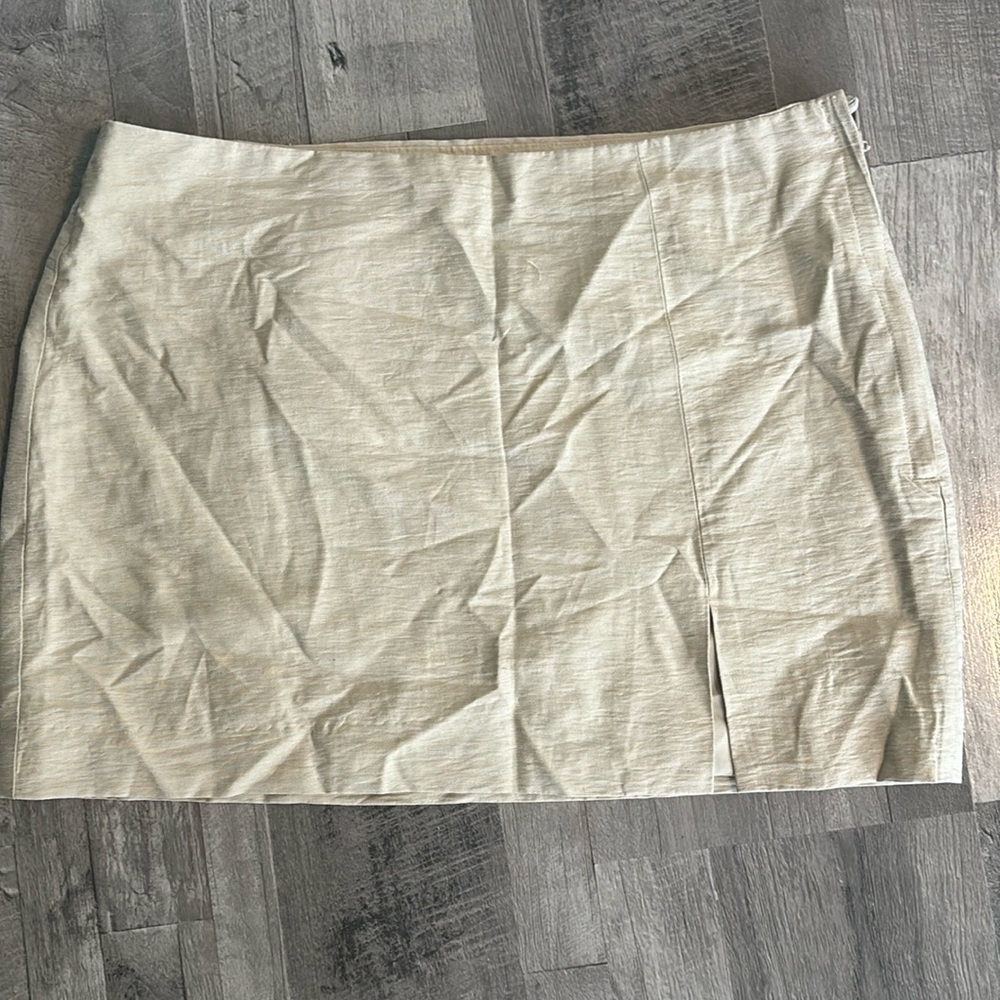 H&M Short Linen-blend Skirt